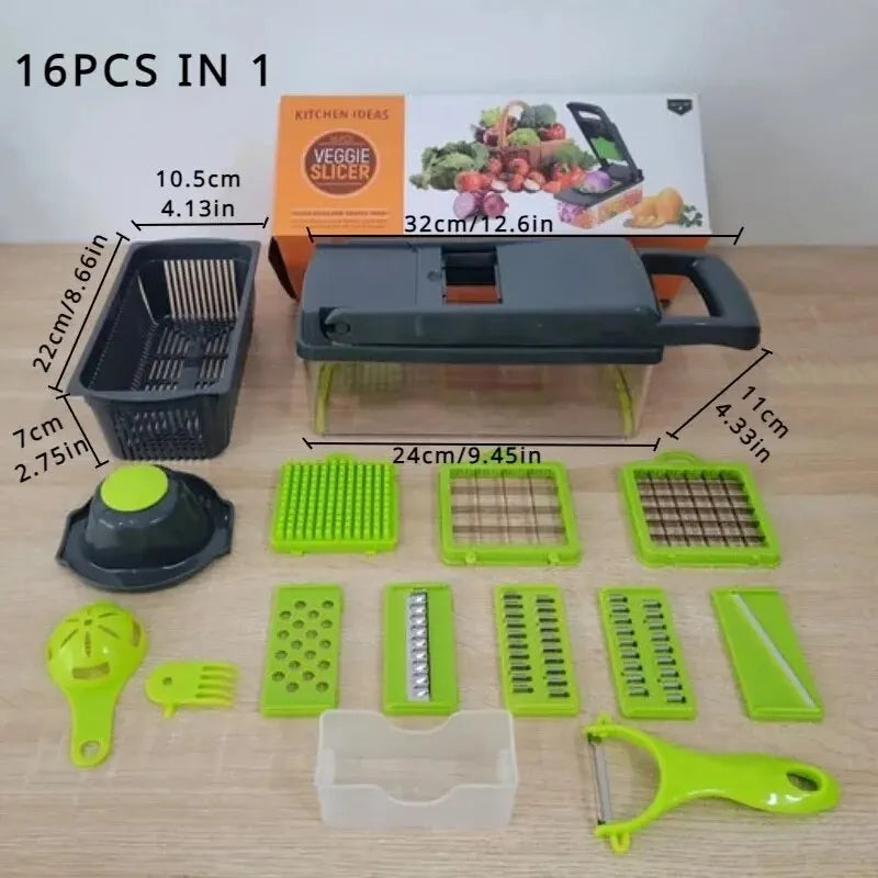 16pcs/Set Vegetable Chopper